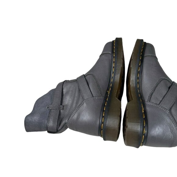 Dr Martens Kristy Gray Slouch Size US 5 Leather/Suede Boots - Picture 8 of 16